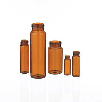 Skruelågsglas 2 ml, med låg, brun, 200 stk