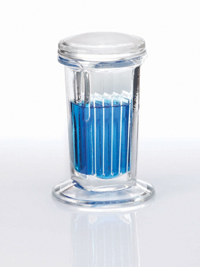 10 Slide Staining Jar With Glass Cover, 6 pcs