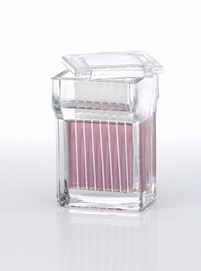 16 Slide Staining Jar With Cover, 6 pcs